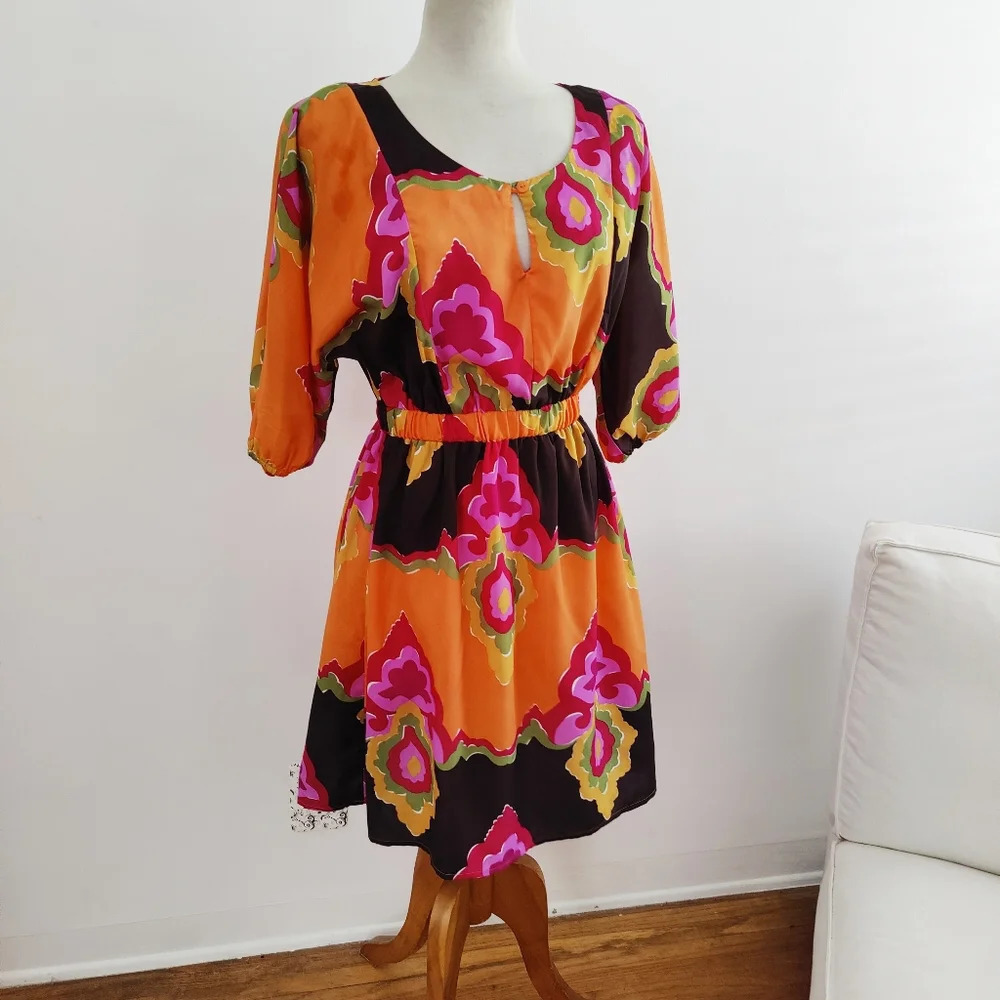 Dress by Sangria • Colorful • Elastic Waist • Size 6